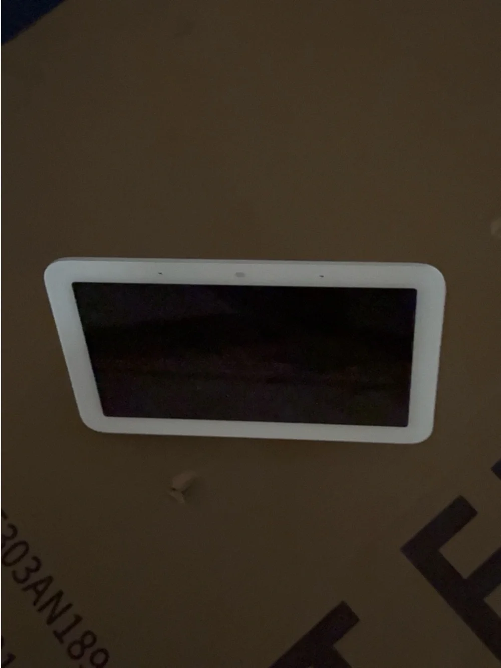 google Nest Hub smart display in white and light gray